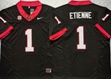 Georgia Bulldogs #1 Trevor Etienne black college football jersey-PNS