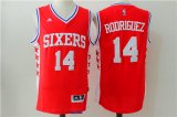 Philadelphia 76ers #14 Sergio Rodriguez red NBA Jersey