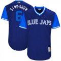 Toronto Blue Jays #6 Stro-Show blue classic baseball Jerseys