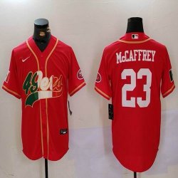 Nike San Francisco 49ers #23 Christian McCaffrey red Mexico baseball jerseys Joint name-BD