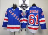 2014 stanley cup Rangers Rick Nash 61 Blue NHL Jerseys