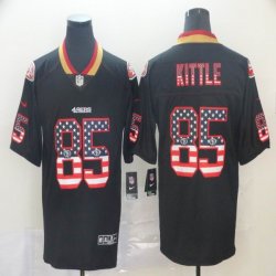 Nike 49ers George Kittle black usa flag Color Rush Limited Jersey