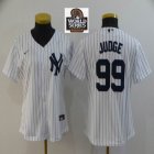 Women Nike New York Yankees #99 Aaron Judge white majestic baseball jerseys