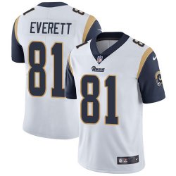 Nike Rams #81 Everett white Color Rush Limited Jersey