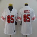 Women 49ers #85 George Kittle nike white Color Rush Limited Jersey-BD