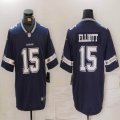 Nike Dallas Cowboys #15 Elliott blue Color Rush Limited Jersey