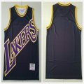 Los Angeles Lakers blank black throwback nba jersey