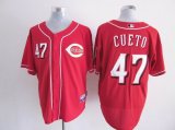 Cincinnati Reds #47 Johnny Cueto Red MLB Jerseys