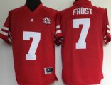 Nebraska Huskers #7 Frost red adidas college football jersey