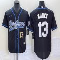 Nike Los Angeles Dodgers #13 Max Muncy black majestic baseball Jerseys Joint name -BD 01