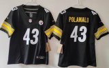 Youth Pittsburgh Steelers 43# Troy Polamalu black Nike Vapor F.U.S.E. Limited Jersey