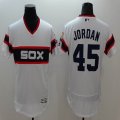 2016 Chicago White Sox 45# jordan white elite baseball jersey