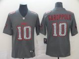 Nike 49ers #10 Jimmy Garoppolo gray fashion Color Rush Limited Jersey