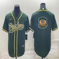 Nike Green Bay Packers green baseball jerseys Joint name-BD 01