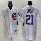 Nike Chicago Cubs #21 Sammy Sosa white majestic MLB baseball jerseys