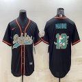 Nike Miami Dolphins #13 Dan Marino black MLB Baseball jersey Joint name-BD