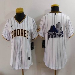 Youth Nike San Diego Padres white MLB baseball jerseys-BD 06