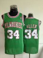 Milwaukee Bucks 34# Ray Allen green nba Jersey