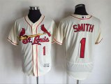 2016 St.Louis Cardinals #1 Ozzie Smith Beige Flexbase Authentic Collection Jersey