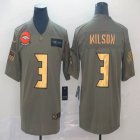 Denver Broncos #3 Russell Wilson green Salute To Service Limited Jerseys-BD 01