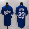 Nike Los Angeles Dodgers #23 Kirk Gibson blue majestic baseball jerseys