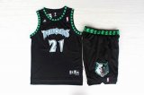 Minnesota Timberwolves 21 Kevin Garnett black nab suit