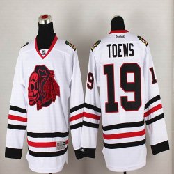 2015 Chicago Blackhawks #19 Jonathan Toews white NHL Jerseys(1)