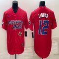 Puerto Rico Baseball #12 Francisco Lindor red 2023 World Baseball Classic Replica Player Jersey 08