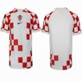 2022 World Cup thailand version Croatia team red white soccer jersey home