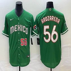 2023 World Cup Mexico #56 Randy Arozarena green majestic baseball jerseys 20