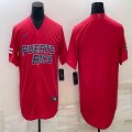 Puerto Rico Baseball blank red 2023 World Baseball Classic Replica Player Jersey 02