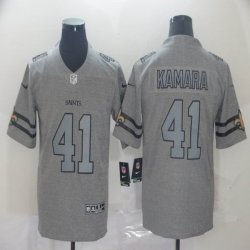 Nike New Orleans Saints #41 Alvin Kamara Hemp gray Color Rush Limited Jersey-BD