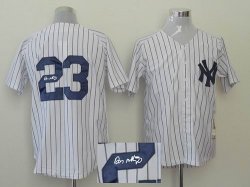 New York Yankees #23 white MLB Signature Jerseys