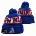 2024 New England Patriots blue red white NFL Sports Cuffed Knit Hats 01