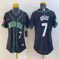 Women 2023 World Cup Mexico #7 Julio Urias black majestic baseball jerseys 10