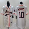 Nike Houston Astros #10 Yuli Gurriel white majestic baseball jerseys Joint name -BD 01