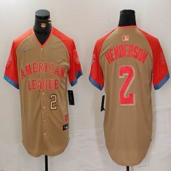 Nike Baltimore Orioles #2 Gunnar Henderson Cream 2024 MLB All-Star jersey