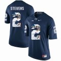 Custom Penn State #2 Tommy Stevens blue fashion college football jersey