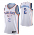 Oklahoma City Thunder Shai Gilgeous-Alexander white nba jerseys Hot press font