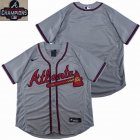 Nike Atlanta Braves blank Gray Flexbase Authentic Collection Jersey