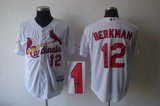 St. Louis Cardinals 12 Lance Berkman white mlb signature jersey