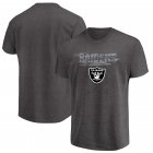 Oakland Raiders Majestic Big & Tall Fierce Intensity T-Shirt â€“ Heathered Charcoal