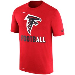 Atlanta Falcons Nike Sideline Legend Football Performance T-Shirt - Red