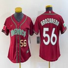 Youth 2023 World Cup Mexico #56 Randy Arozarena red majestic baseball jerseys 08