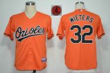 Baltimore Orioles #32 Matt Wieters Orange Hall OF FAME patch MLB Jerseys