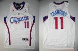 Adidas Los Angeles Clippers #11 Jamal Crawford White NBA Revolution 30 Jerseys