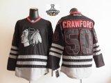 Chicago Blackhawks 50 CRAWFORD black new nhl jersey