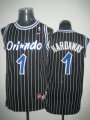 Orlando Magic #1 Penny Hardaway Black nba jersey