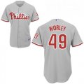 Philadephia Phillis 49 WORLEY gray MLB jersey