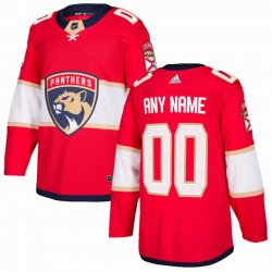 Custom Adidas Florida Panthers red hockey jersey